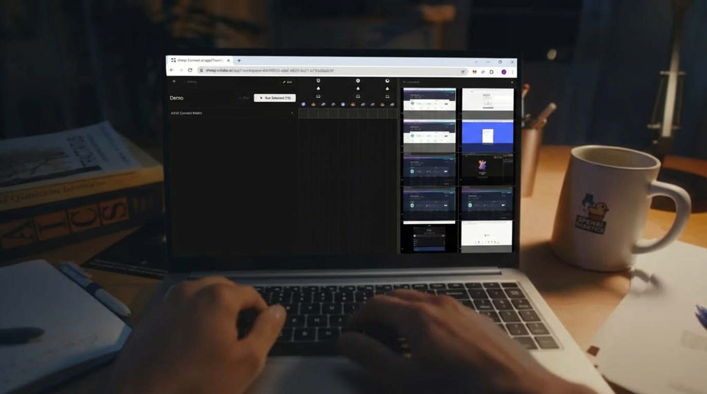 A Web3 developer using Sheep AI to test wallet connections across browsers and wallets.